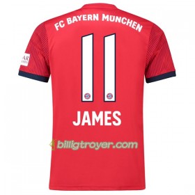 Billige Fotballdrakter FC Bayern München James 11 Hjemmedraktsett 2018/19 Kortermet